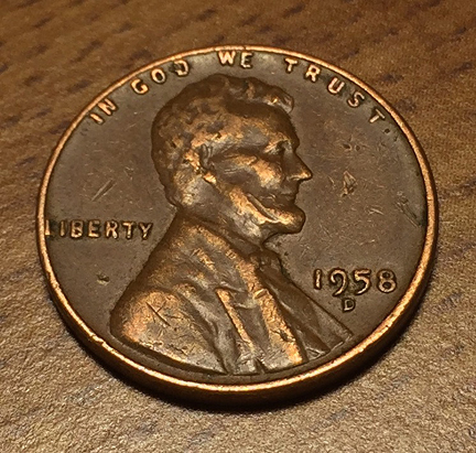 Change-From-Subway---My-First-Wheatie-1958-D